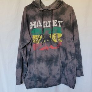 Zion Rootswear Marley Tie-Dye Hoodie - Black and Multicolor